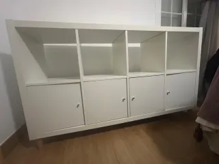 Estantería Kallax Ikea Blanca con Puertas