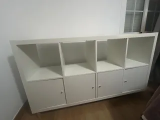 Estantería Kallax Ikea Blanca con Puertas