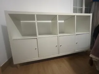 Estantería Kallax Ikea Blanca con Puertas