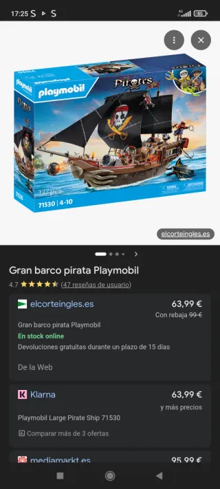 Barco Pirata Playmobil 71530