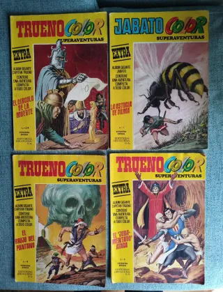 Tebeos antiguos TRUENO COLOR y JABATO COLOR años