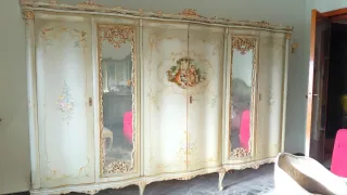 Camera da letto completa anni 50 in Mogano