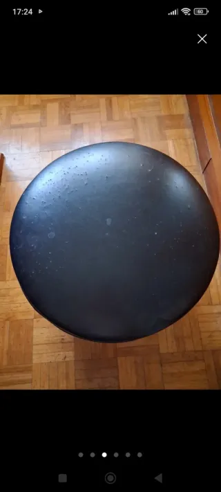 Puff Años 60 Negro y Multicolor