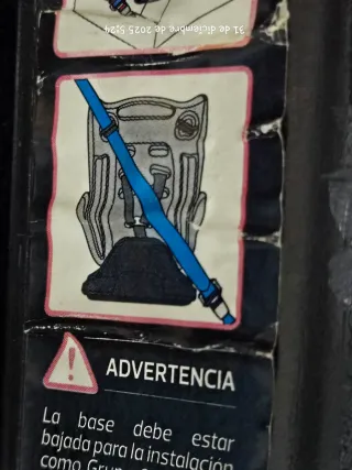 Silla de coche Baby auto. roja y gris 0 a 18 kg