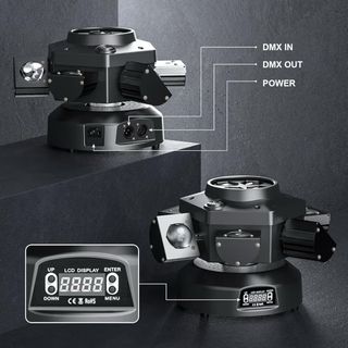 Cabezal Móvil LED 180W RGBW Luz Discoteca 19CH