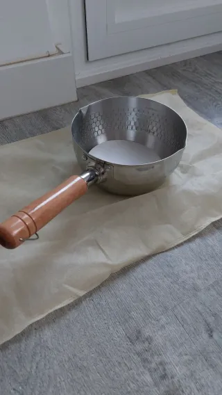 Cacerola 18 cm Acero Inoxidable Mango Madera