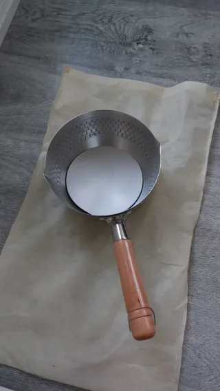 Cacerola 18 cm Acero Inoxidable Mango Madera