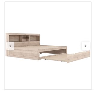Mueble Cama con mesita de noche y led + cama nido