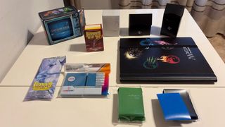 Lote fundas/sleeves y álbum Magic The Gathering