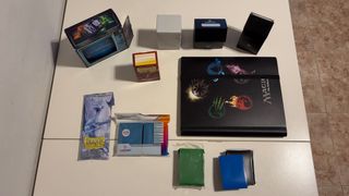 Lote fundas/sleeves y álbum Magic The Gathering