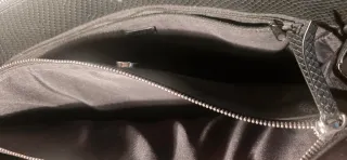 Bolso portafolio negro imitación piel