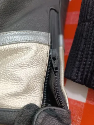 Cazadora de piel para moto, talla L