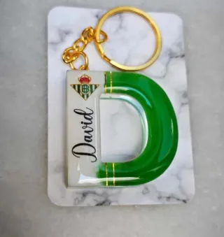 Llavero Letra personalizado fútbol real betiS