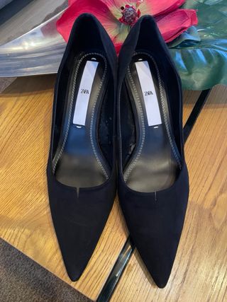 Zapatos de tacón Zara negros mujer