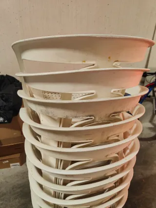 10 Sillas de piscina usadas.