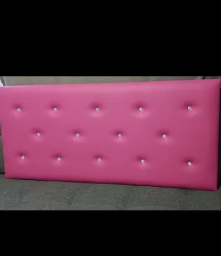 Cabecero polipiel fucsia 135x60