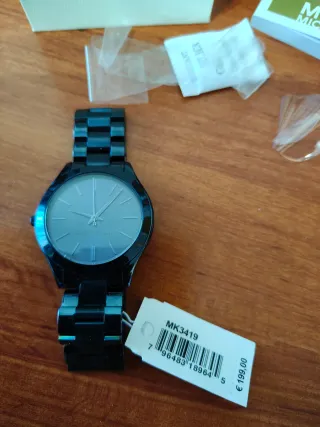 Reloj Michael Kors Slim Runway Azul