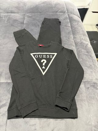 Chándal Guess Niña Talla 10 Negro
