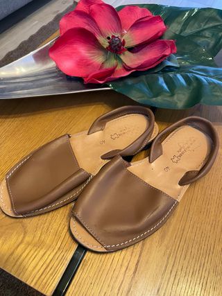 Sandalias Mallorquinas Hombre Marrones Talla 40