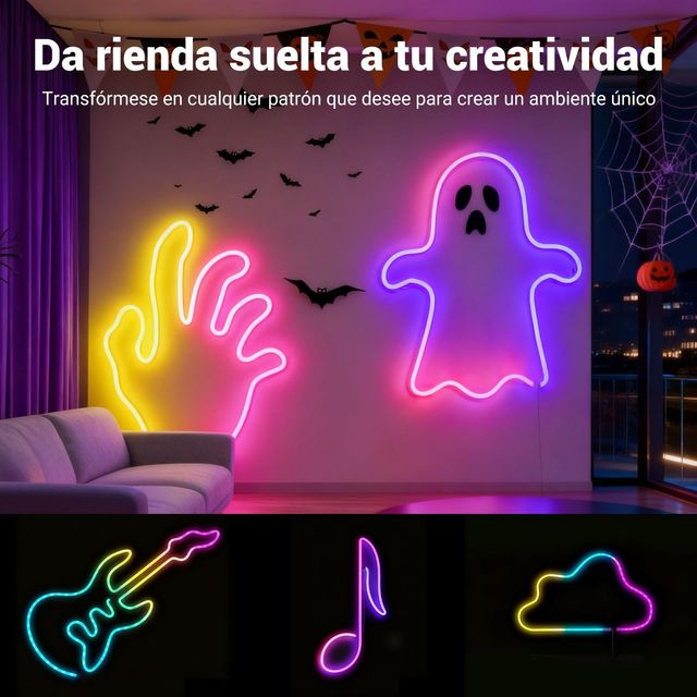 Tira LED Neón 5m RGB Bluetooth