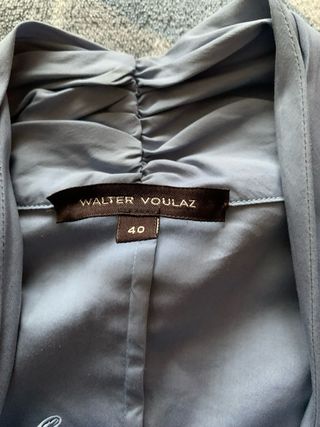 Camicetta Walter Voulaz grigia con rouches