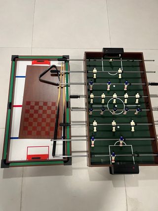 Futbolín de mesa sin patas Mesa multijuegos