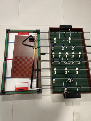 Futbolín de mesa sin patas Mesa multijuegos