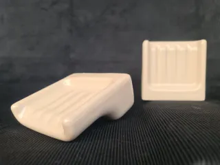 Jabonera porcelana ROCA. Vintage, 70s.