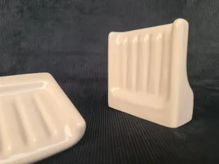 Jabonera porcelana ROCA. Vintage, 70s.