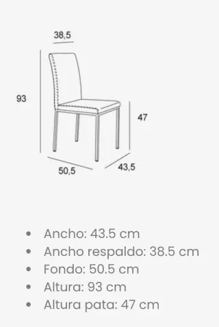 Pack 4 Sillas Comedor Kiss Gris Marengo