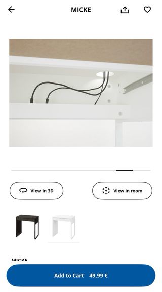 Escritorio MICKE IKEA Blanco