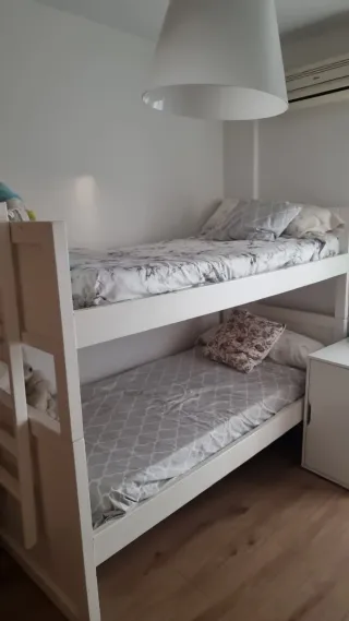 Literas blancas de madera 90cm