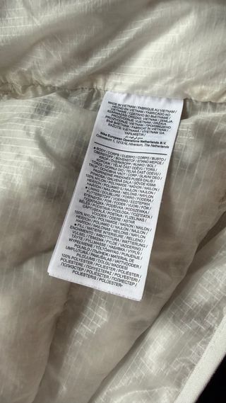 Chaqueta Nike Blanca y Gris Nueva