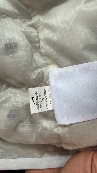 Chaqueta Nike Blanca y Gris Nueva