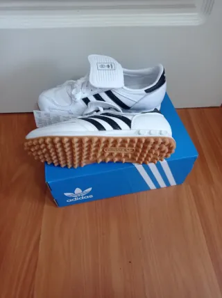 Zapatillas Adidas LA Trainer Blancas Negras