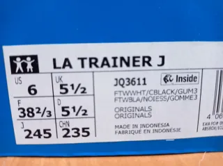 Zapatillas Adidas LA Trainer Blancas Negras