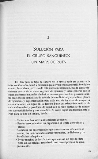 Grupos sanguineos y la alimentacion: Un program...