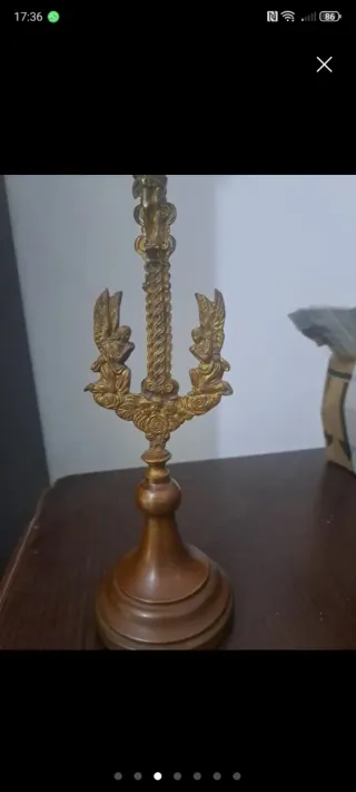 Cruz de altar francesa principios siglo XX