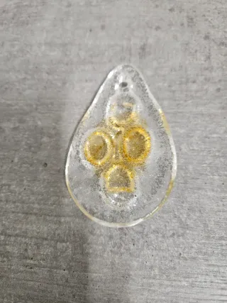 Lote 4 apliques cristal lámpara.