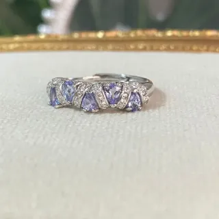 Anillo Plata Tanzanita Natural