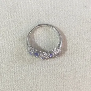 Anillo Plata Tanzanita Natural