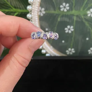 Anillo Plata Tanzanita Natural