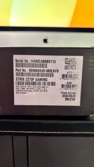 Procesador i7-7700K + Placa Base ASUS Strix Z270F