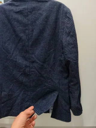 Americana hombre talla 44 azul/gris