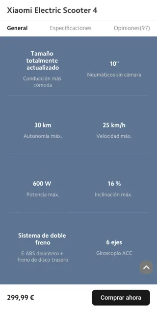 Patinete Xiaomi Scooter 4