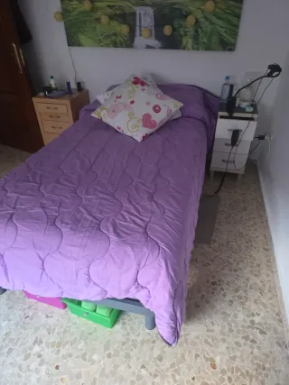 Cama articulada 105cm con colchón