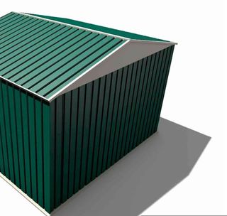 Caseta jardín metálica 241x261x198 cm (6,3 m²) Glasgow verde