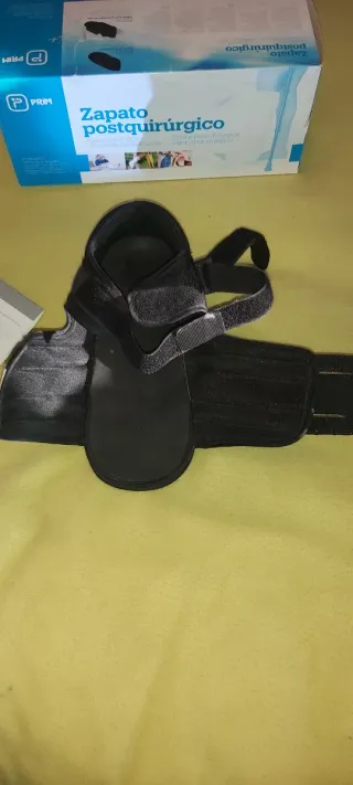 Zapato postquirúrgico negro