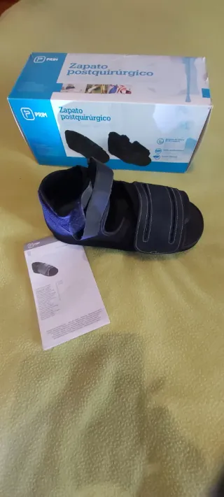 Zapato postquirúrgico negro