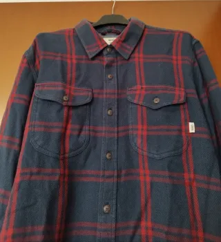 Camicia a quadri Vans uomo blu e rossa
